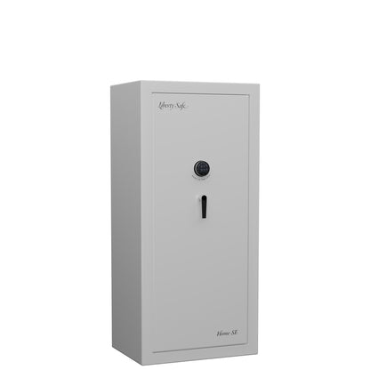 Home SE | Home Series 20 | Level 4 Security | 90 Minute Fire Protection | Dimensions: 60.5"(H) x 28"(W) x  20"(D) | Icy White Gloss Limited Edition Safe Colors - Closed Door