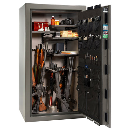 Franklin Series | Level 5 Security | 110 Minute Fire Protection | 40 | DIMENSIONS: 66.5"(H) X 36"(W) X 27.5"(D*) | Gray Marble | ProFlex Modular Shelving - Open Door 