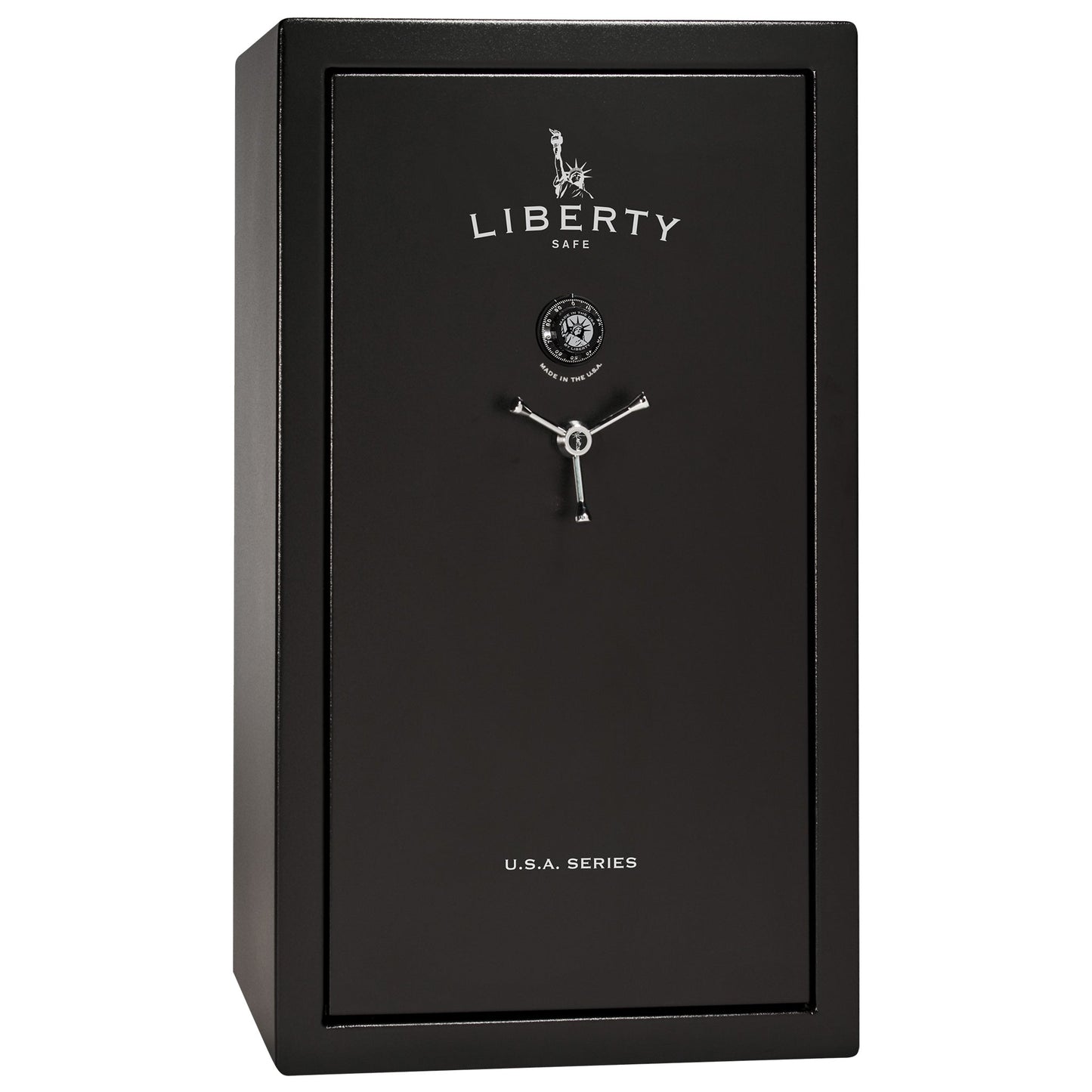 USA Series | Level 3 Security | 60 Minute Fire Rating | 36 | Dimensions: 60.5"(H) x 36"(W) x 22"(D) | Black Textured | Mechanical Lock - Closed Door