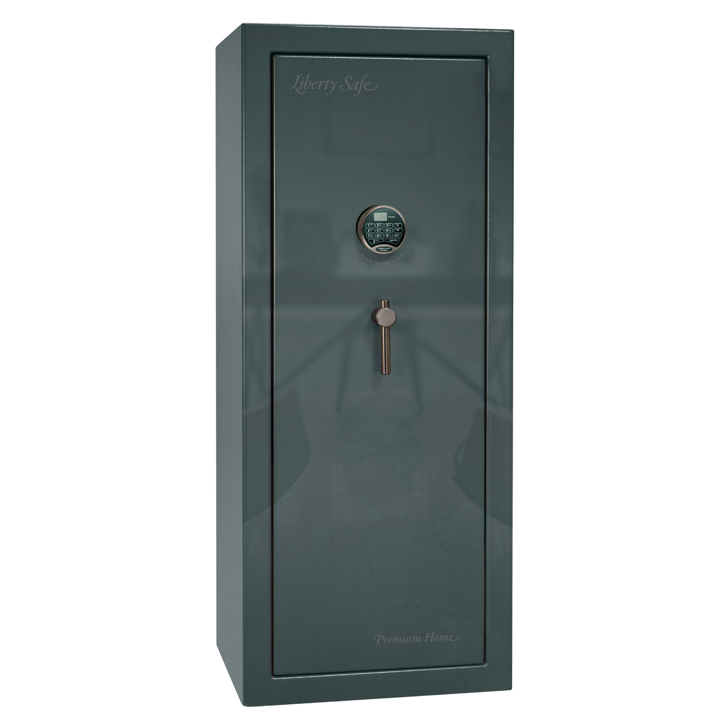 Premium Home Series | Level 7 Security | 2 Hour Fire Protection | 17 | Dimensions: 60.25"(H) x 24.5"(W) x 19"(D) | Forest Mist Gloss - Closed Door